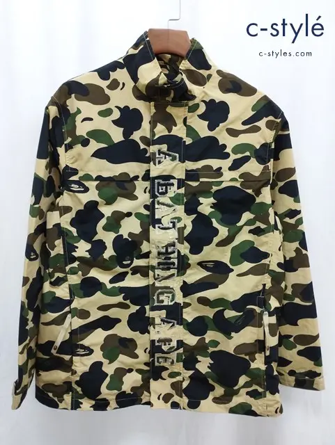 A BATHING APE アベイシングエイプ ナイロンジャケット XL マルチカラー 迷彩柄 日本製