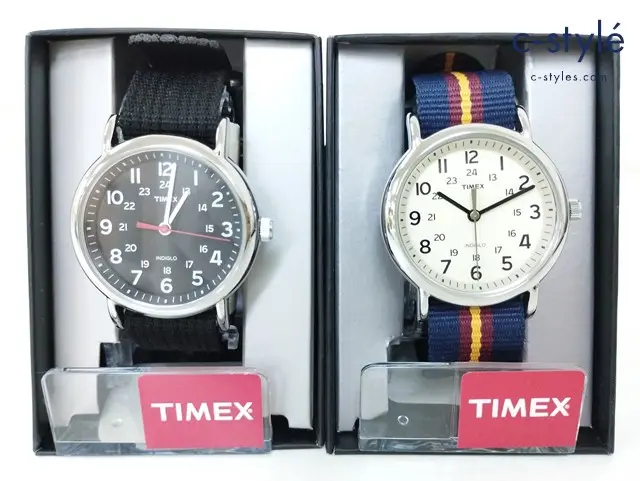 TIMEX タイメックス 腕時計 ブラック ホワイト×ネイビー系 T2N647 T2P234 クオーツ