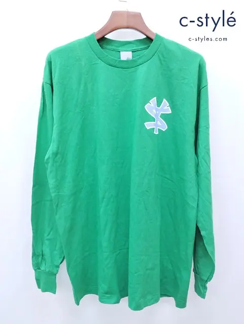 stussy ステューシー Tシャツ XL 長袖 グリーン 綿100% USA製