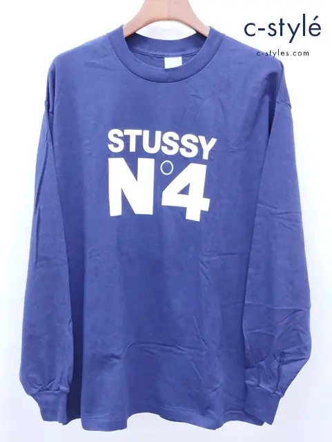 stussy ステューシー Tシャツ XL ネイビー 綿100% USA製