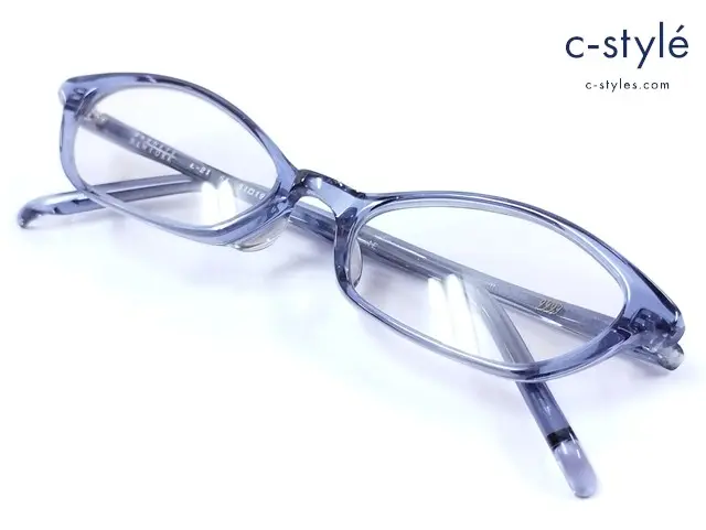 999.9 フォーナインズ メガネ 51□19 145 クリアブルー BARNEYS NEW YORK E-21