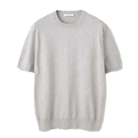 Cruciani(クルチアーニ) [27×9ゲージ]コットン クルーネックショートスリーブニット JU1124/CR