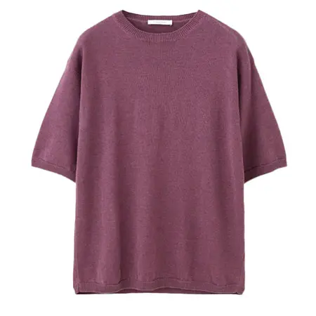 Cruciani(クルチアーニ) リネンコットン クルーネック半袖ニットCUK172