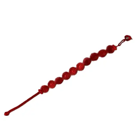 Cruciani(クルチアーニ) 刺繍ブレスレット　赤