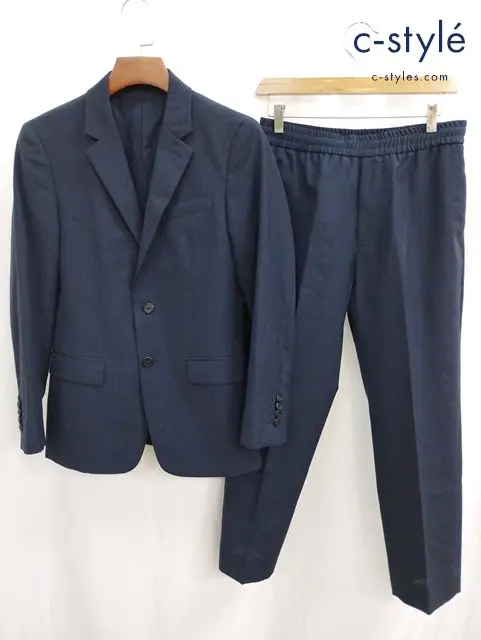 Theory セオリー ジャケット 34 パンツ XS ネイビー セットアップ スーツ ウール100％
