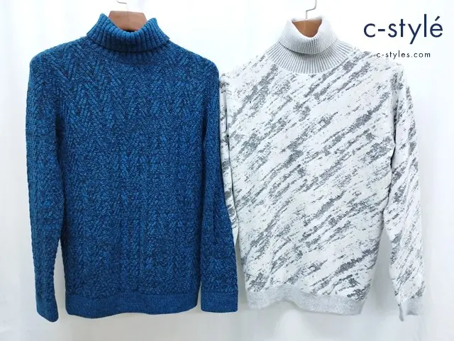 TORNADO MART セーター M ホワイト系 Zero by TORNADO MART セーター M ブルー系 タートルネック