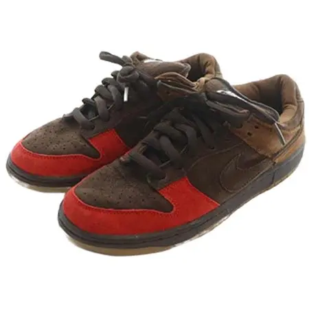 NIKE(ナイキ) DUNKLOW ダンクロー プロ エスビーバイソン ローカットスニーカー ブラウン/レッド 304292-226