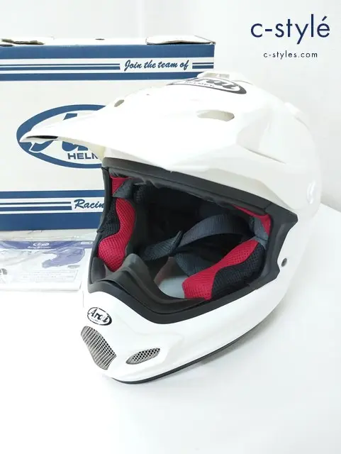 Arai アライ ヘルメット ホワイト 57-58cm V-CROSS4 オフロード