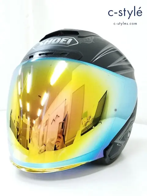 SHOEI ショウエイ ヘルメット L 59cm ブラック×シルバー J-FORCE IV REFINADO