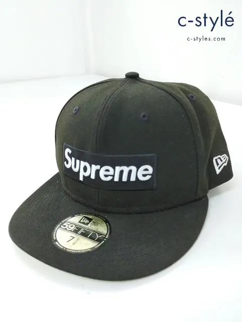 NEW ERA×Supreme キャップ 7・5/8 60.6cm ブラック 59FIFTY OPENING DAY 2021