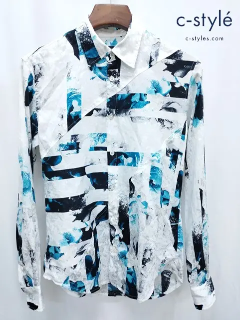 TORNADO MART トルネードマート シャツ M ホワイト×ブルー系 631-9173006