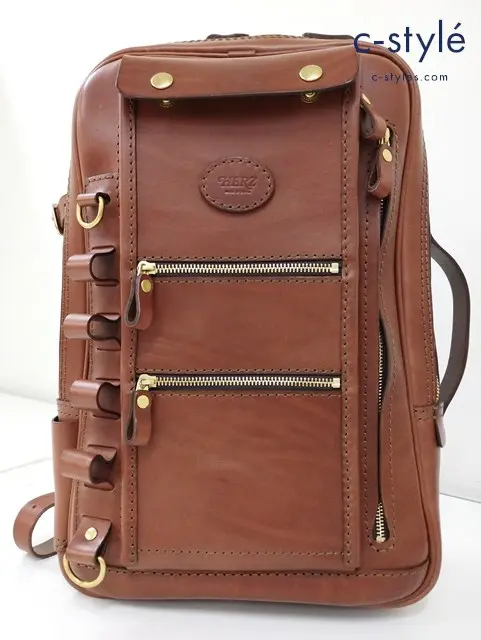 HERZ ヘルツ 2wayスクエアリュック キャメル系 バックパック