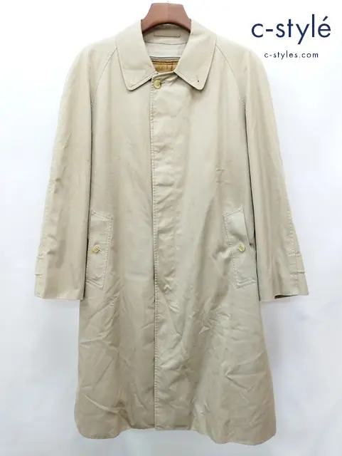 Burberrys’ バーバリーズ ステンカラーコート 175 ベージュ インナー付き ノバチェック WR055