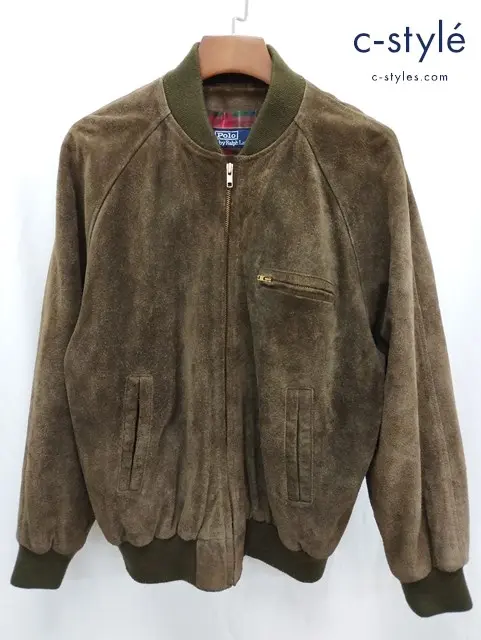 Polo by Ralph Lauren ポロバイラルフローレン スウェードブルゾン L ブラウン 牛革 P560774
