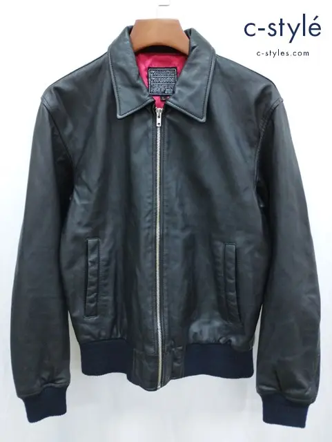 KADOYA カドヤ レザージャケット L ブラック K’S LEATHER & K’S PRODUCT 牛革