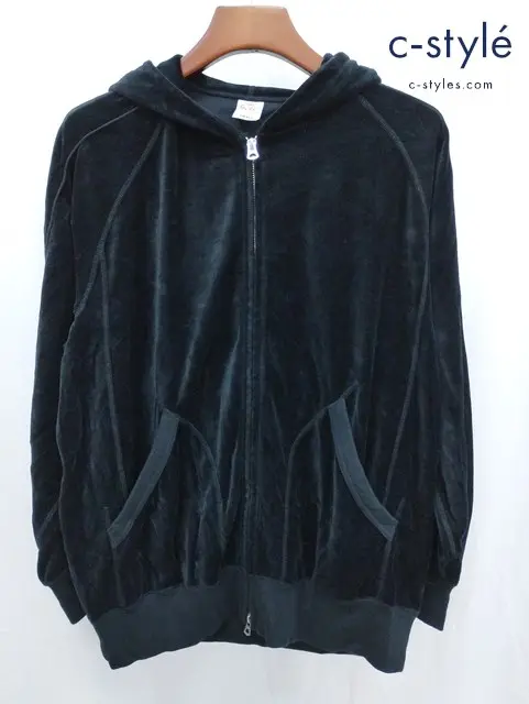 GOLD ゴールド ベロアパーカー SMALL ブラック ジップアップ 東洋エンタープライズ GL67834