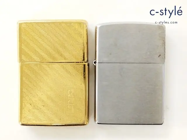 ZIPPO ジッポー オイルライター 無地 シルバー ’98 時計 TIME TANK POCKET CLOCK ゴールド ’95