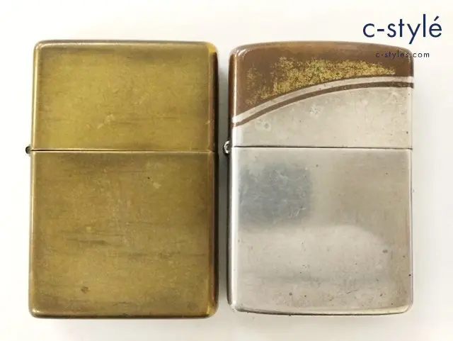 ZIPPO ジッポー オイルライター 無地 ゴールド ’98 STERLING SILVER ’94