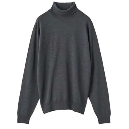 JOHN SMEDLEY(ジョンスメドレー) タートルネック長袖ニットプルオーバー | CONNELL | 24G STANDARD FIT