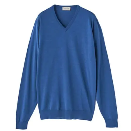 JOHN SMEDLEY(ジョンスメドレー) Ｖネック長袖ニットプルオーバー | PACKHAM | 30G MODERN FIT