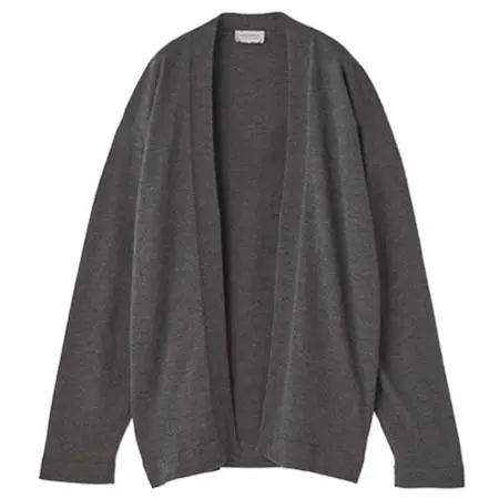 JOHN SMEDLEY(ジョンスメドレー) ［UNISEX］ノーカラー長袖ボタンレスニットカーディガン | A4845 | 24G