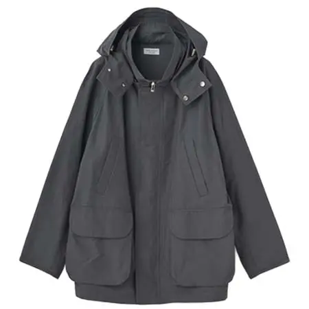 JOHN SMEDLEY(ジョンスメドレー) コットンナイロングログラン ハンティングジャケット｜FJM262  L0356FJM262_グレー