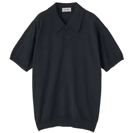 JOHN SMEDLEY(ジョンスメドレー) [Anglo Indian Gauze]ティッピングニットポロシャツ | MONROE | 30G EASY FIT