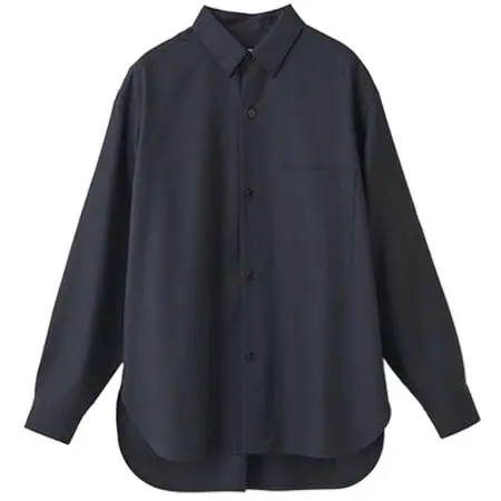 JOHN SMEDLEY(ジョンスメドレー) SUPER100’Sトロピカルウール長袖CPOシャツ ｜FB267  L03620FB267_ネイビー