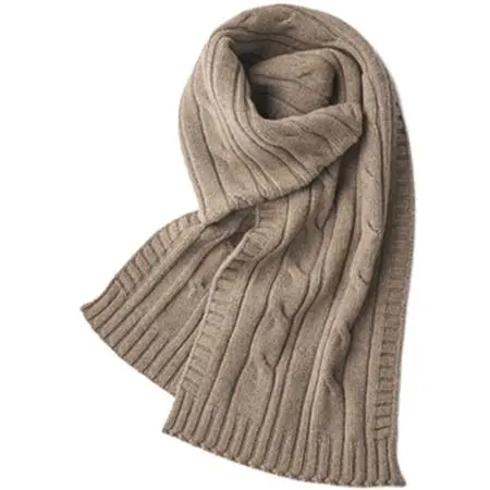 JOHN SMEDLEY(ジョンスメドレー) ［Eco Cashmere］カシミヤ混 ケーブル編みニットマフラー | WOOTON | 5G