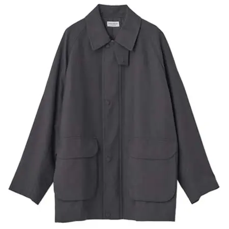 JOHN SMEDLEY(ジョンスメドレー) ウールギャバジン ブルゾン｜JM215  L03580JM215_チャコール