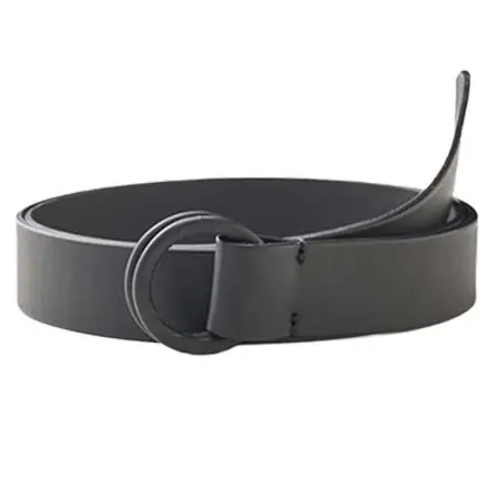 JOHN SMEDLEY(ジョンスメドレー) ダブルリングソフトカーフレザーベルト30mm｜PBL602  L0348PBL602_ブラック