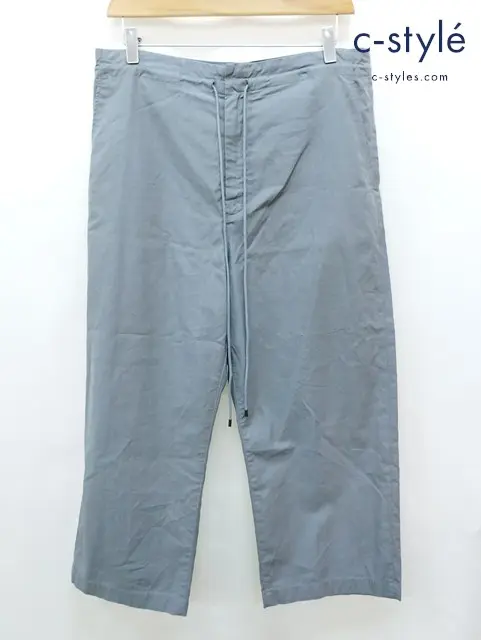 AURALEE オーラリー パンツ 3 グレー WASHED FINX TWILL EASY WIDE PANTS AOOPO3TN 綿100％ 日本製