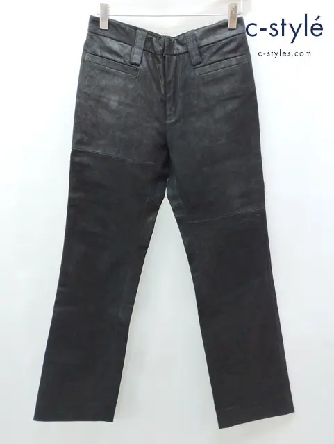 bajra バジュラ レザーパンツ S ブラック 羊革 Dirge 09DL15 レディース