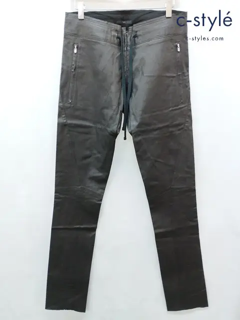 bajra バジュラ レザーパンツ 2 ブラック 羊革 99BL03
