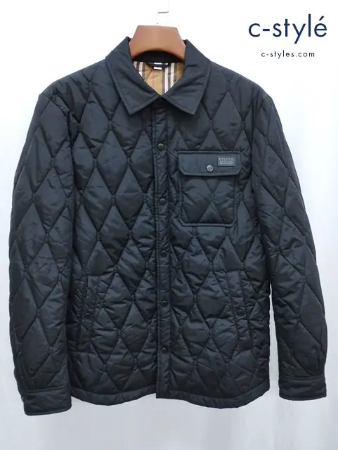 BURBERRY LONDON ENGLAND バーバリーロンドンイングランド キルティングジャケット L ブラック 綿100%