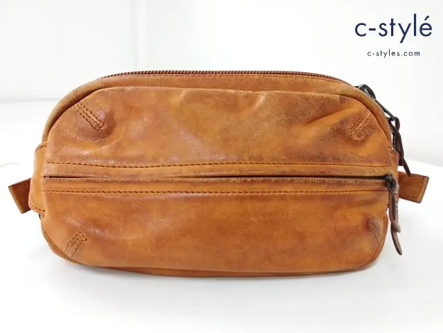 CORBO コルボ ボディバッグ オレンジ系 革