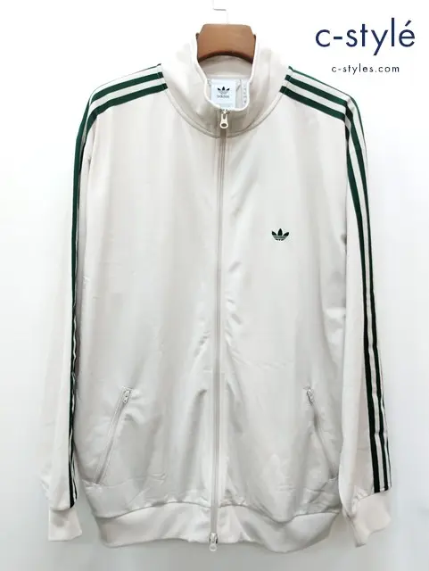 adidas アディダス トラックジャケット XL ベージュ系 ポリエステル100% JD5266