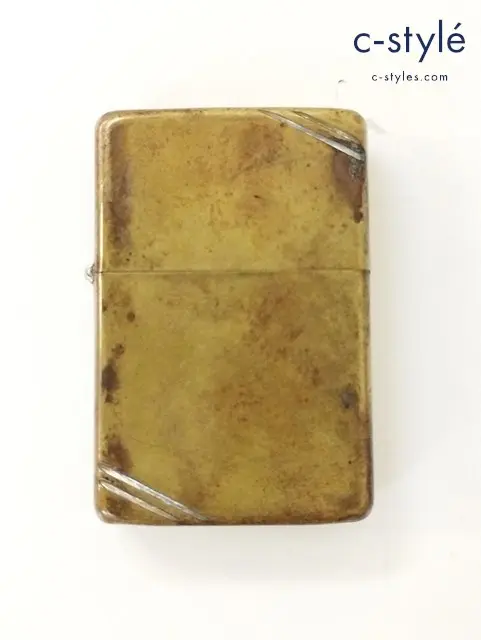 ZIPPO ジッポー オイルライター ダイアゴナルライン ゴールド ’85