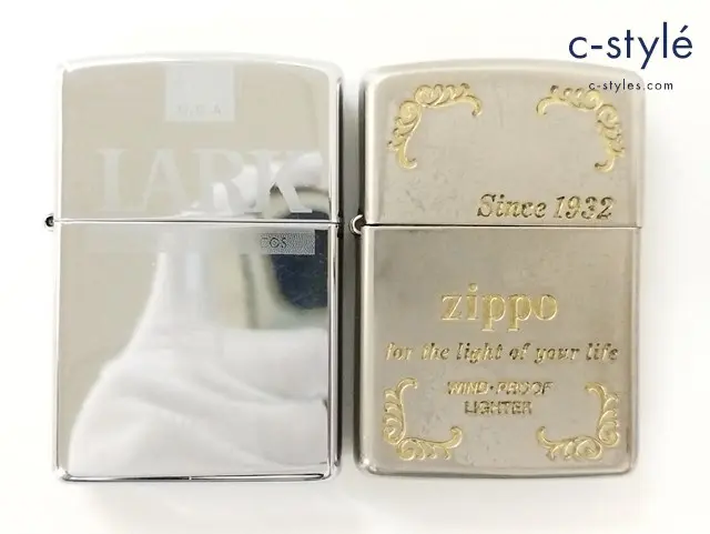 ZIPPO ジッポー オイルライター LARK ラーク ’04 zippo for the light of your life ’89 シルバー