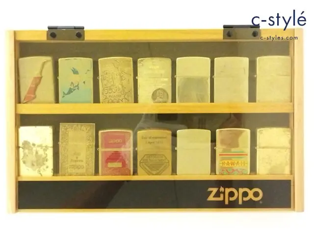 ZIPPO ジッポー オイルライター まとめ コレクションケース付 ガンダム 赤い彗星 イルカ 無地 REPLICA 他 計14点