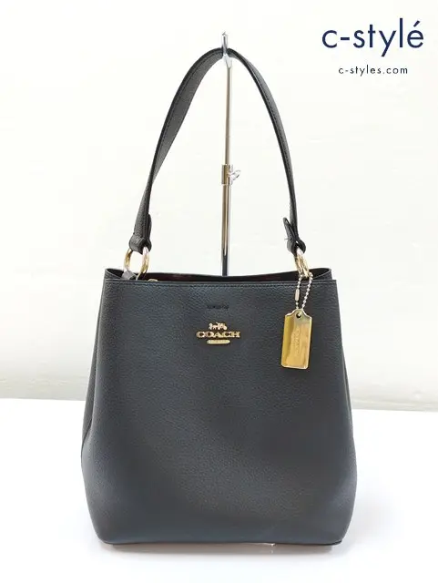 COACH コーチ 2WAYショルダーバッグ ブラック レザー B2081-1011