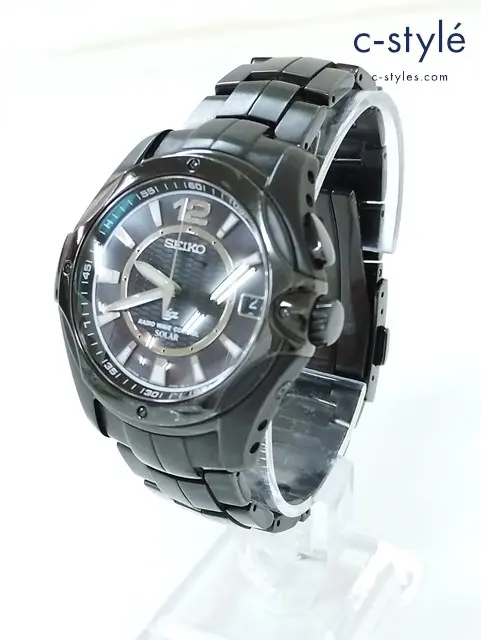 SEIKO セイコー 腕時計 ブラック系 日本製 7B22-0AA0