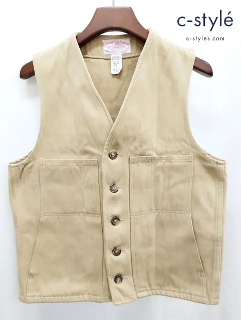 FILSON フィルソン ベスト 38 ベージュ 綿100% USA製