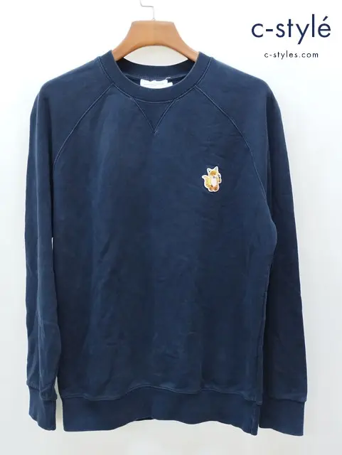 Maison Kitsune メゾンキツネ トレーナー L ネイビー HM00323KM0001