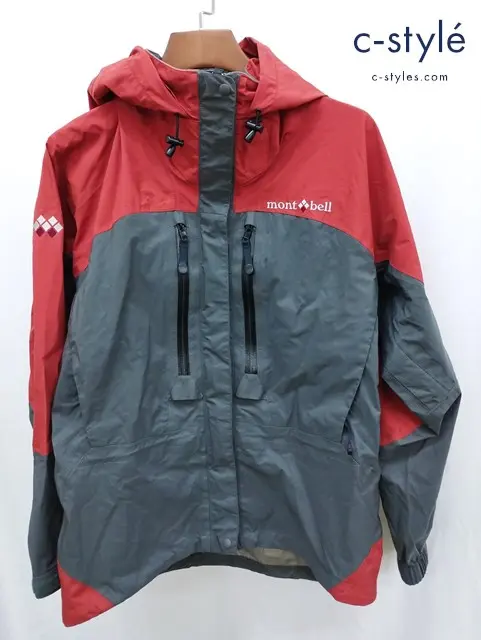 mont-bell モンベル マウンテンパーカー L レッド×グレー GORE-TEX