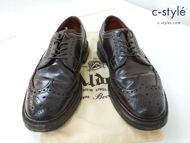 Alden オールデン ロングウイングチップシューズ 6・1/2 ダークブラウン 975