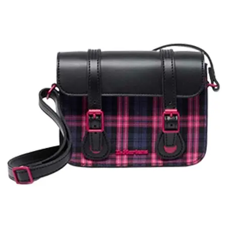 ドクターマーチン（Dr.Martens) 7インチ サッチェル バッグ(BLACK+PINK MULTI, FREE) 190665739626