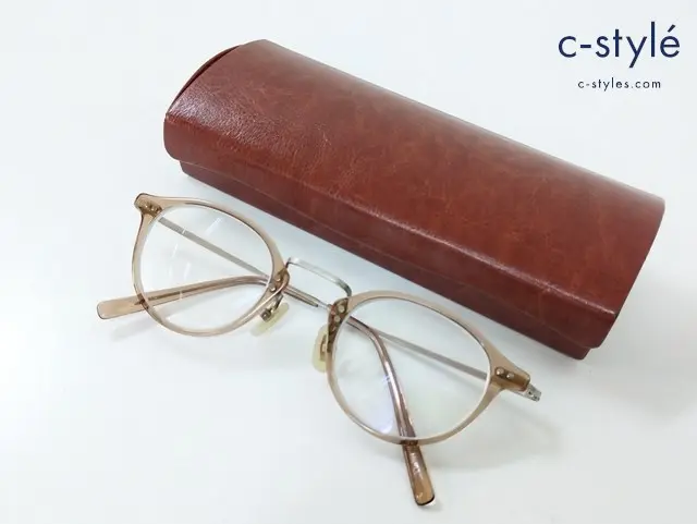 金子眼鏡 カネコメガネ 眼鏡 46□23-145 シルバー×クリア VINTAGE KV-66 PURE TITANIU