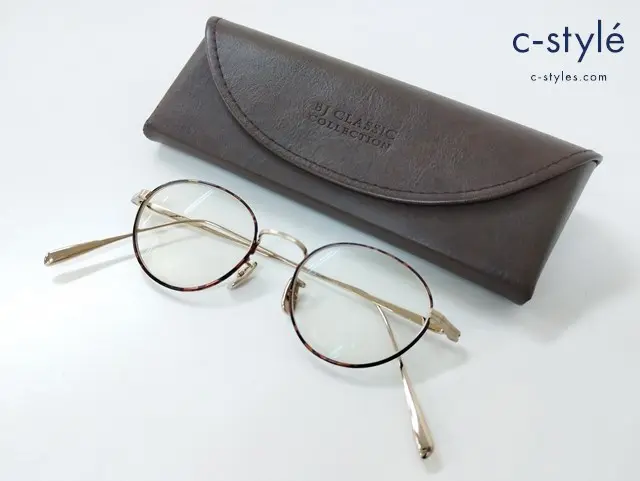 BJ Classic Collection ビージェイクラシックコレクション メガネ 45□18-152 ゴールド×ブラウン系