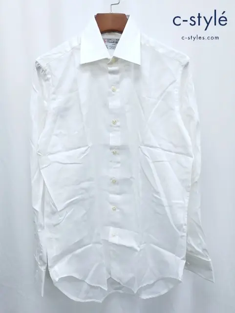 TURNBULL&ASSER ターンブルアンドアッサー ワイシャツ 15-38cm ホワイト コットン100%